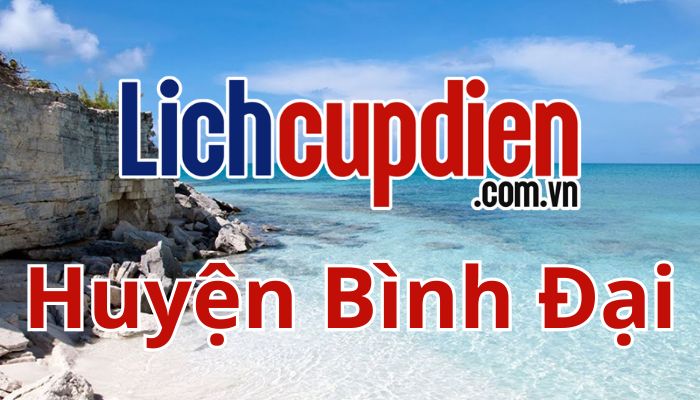 lịch cúp điện huyện bình đại