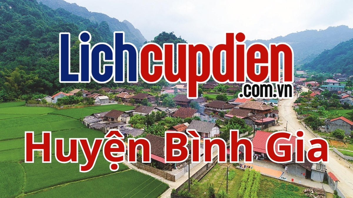 Lịch cúp điện huyện Bình Gia