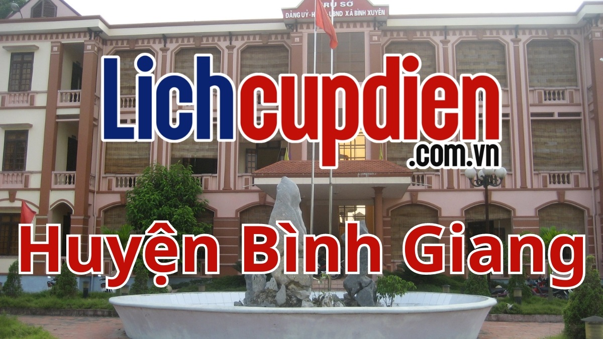 Lịch cúp điện huyện Bình Giang