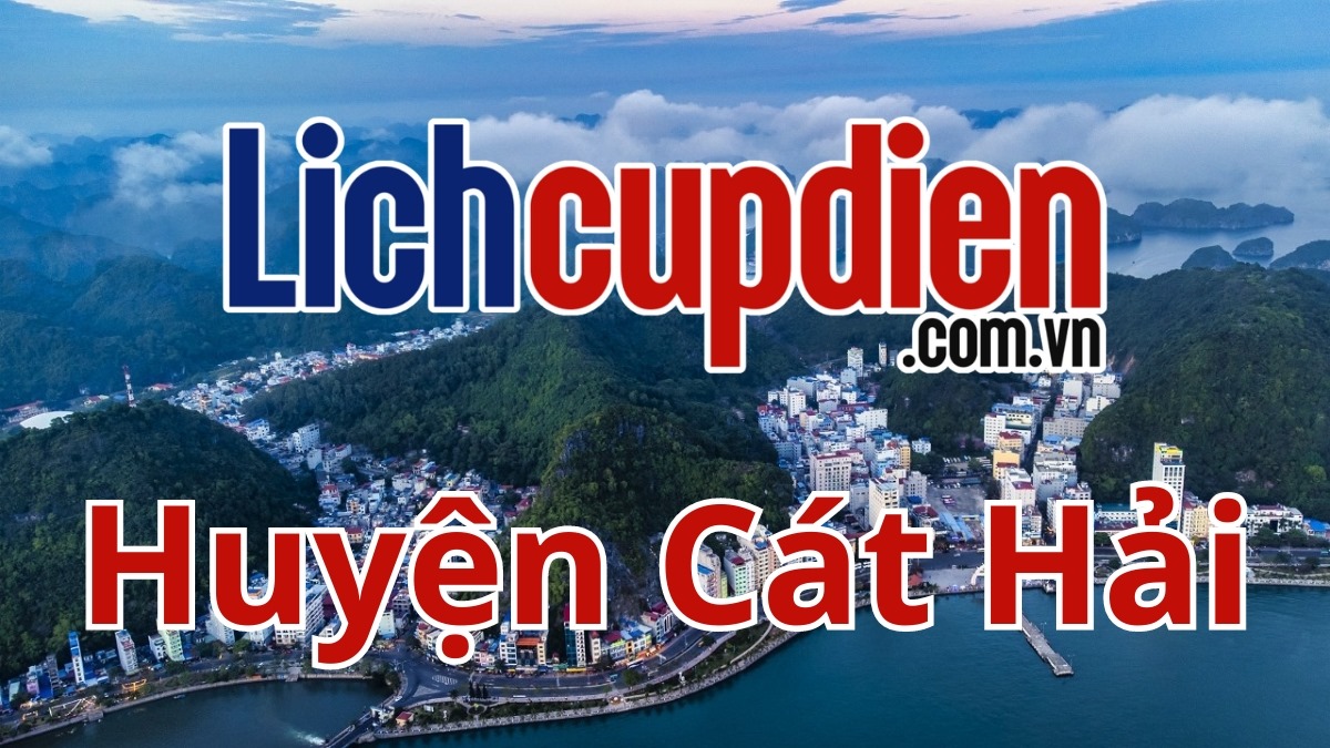 Lịch cúp điện huyện Cát Hải