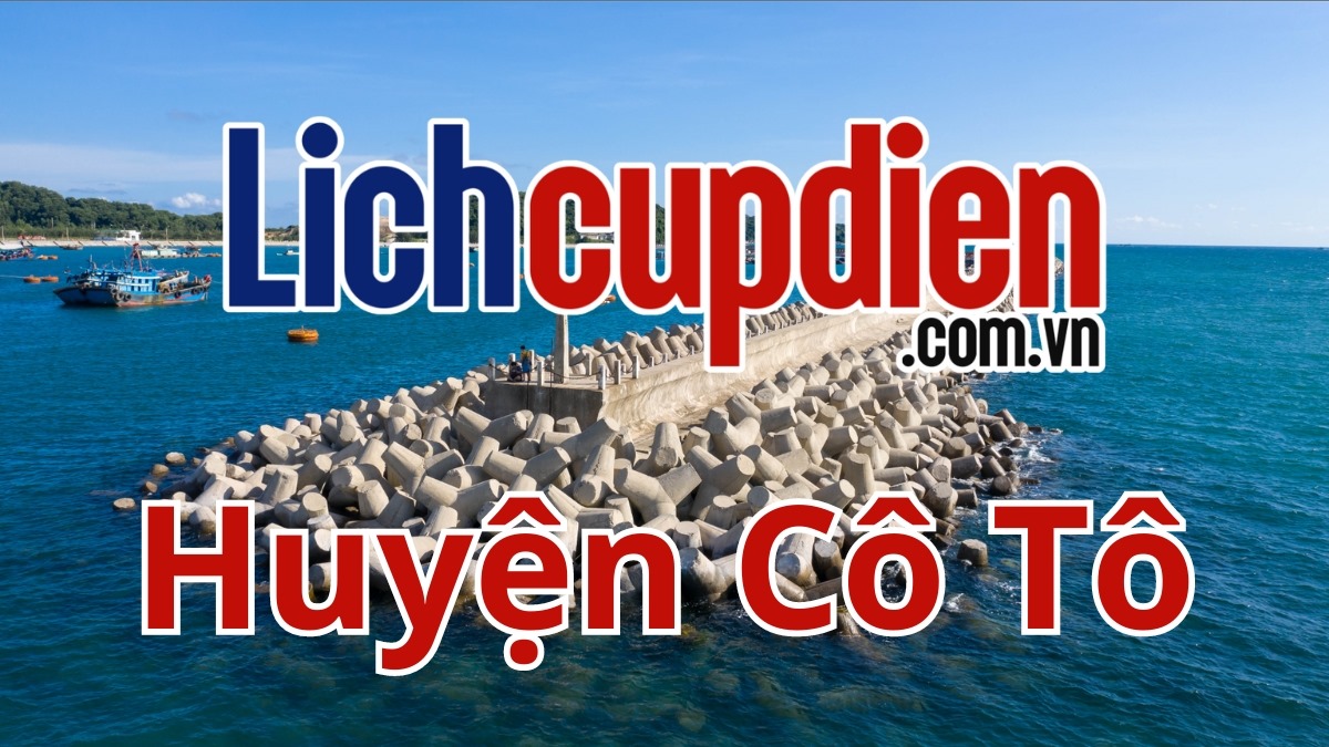 Lịch cúp điện huyện Cô Tô