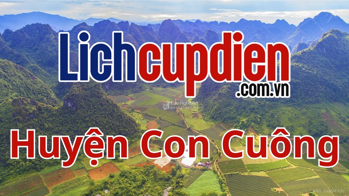 Lịch cúp điện Huyện Con Cuông