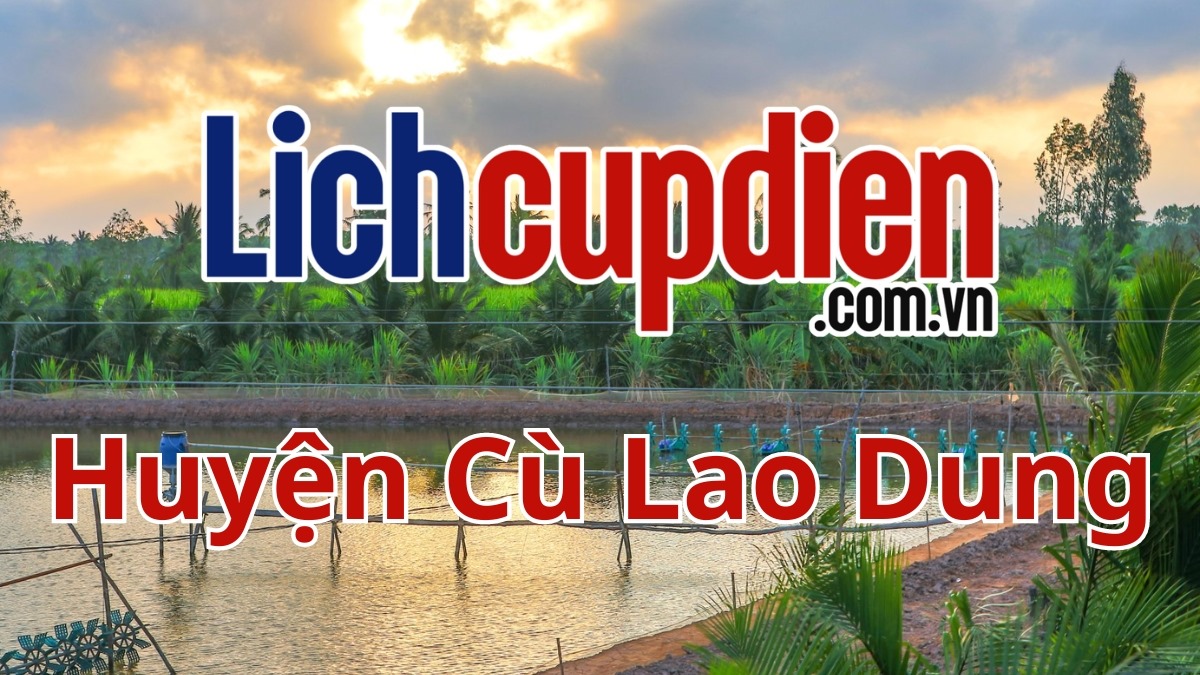 lịch cúp điện huyện Cù Lao Dung