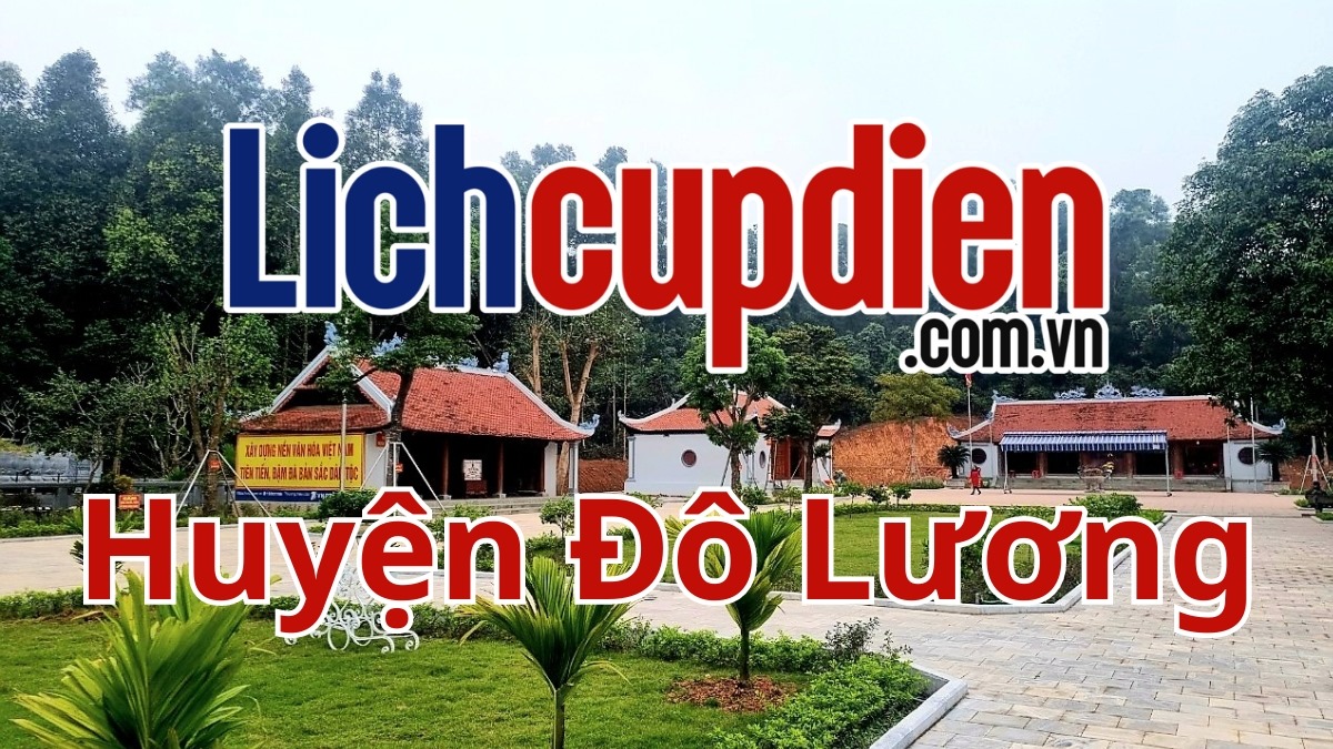 Lịch cúp điện Huyện Đô Lương