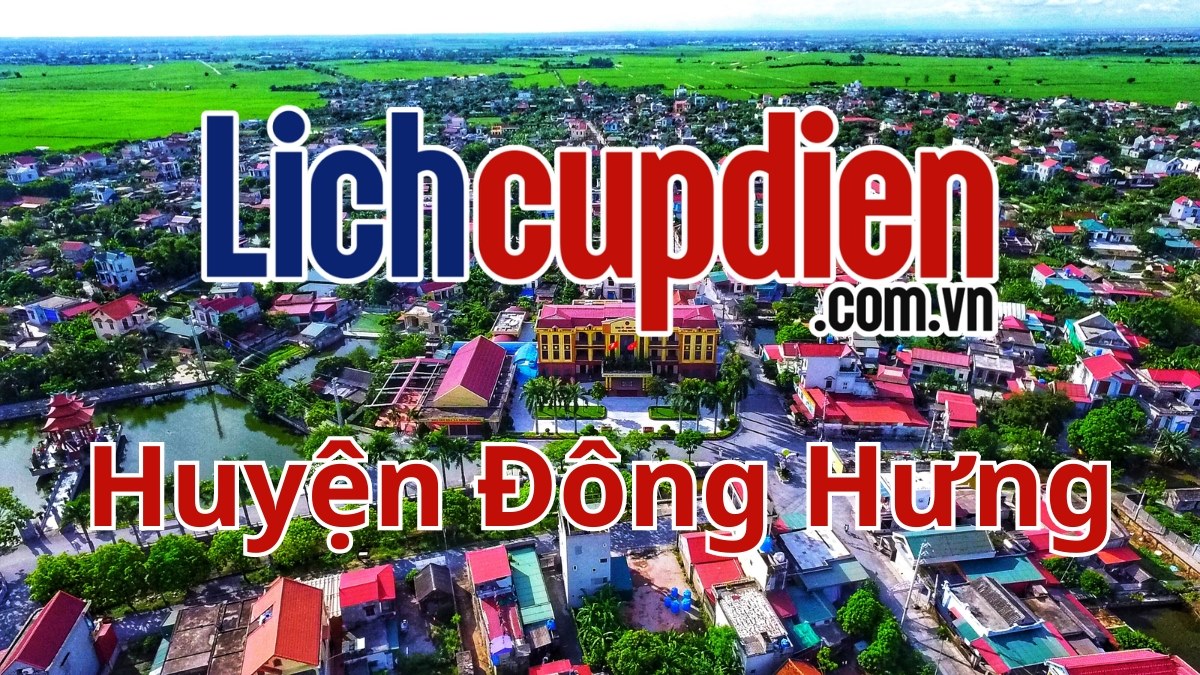 lịch cúp điện huyện Đông Hưng