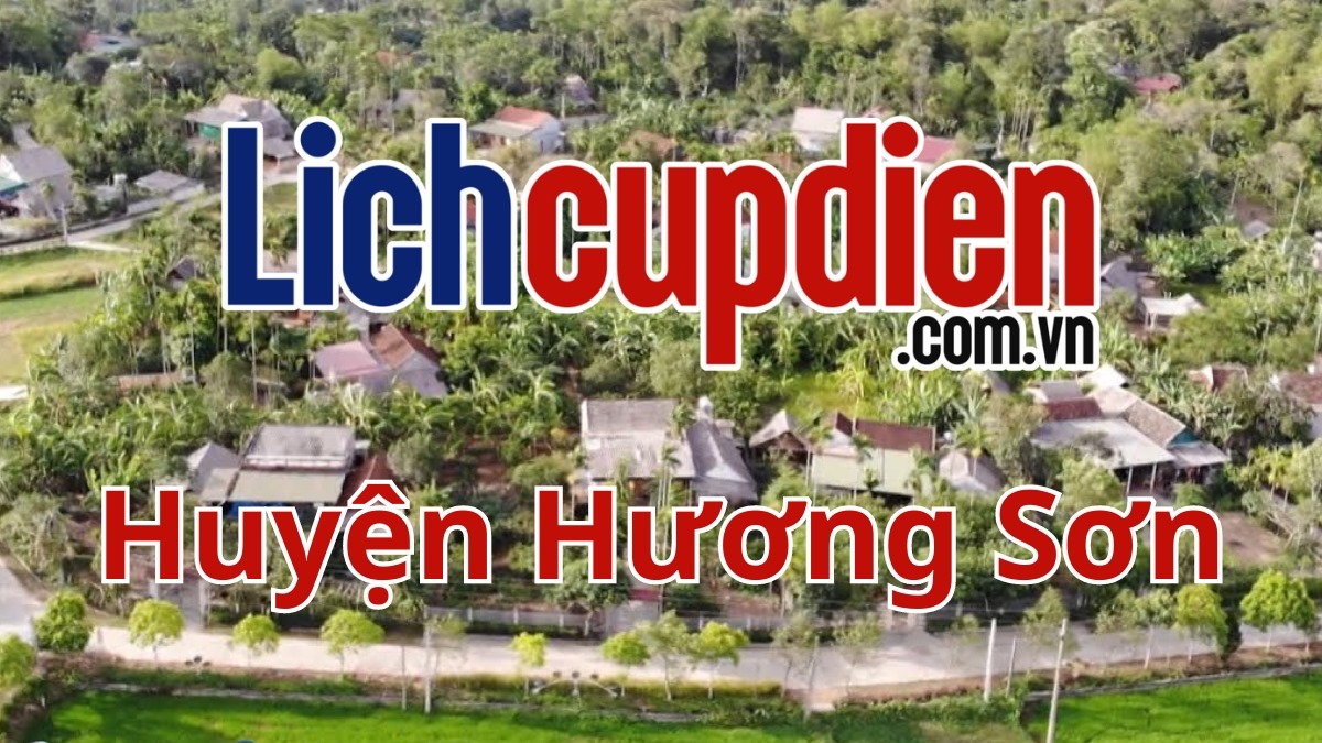 Lịch cúp điện huyện Hương Sơn