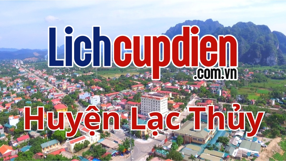 Lịch cúp điện huyện Lạc Thuỷ