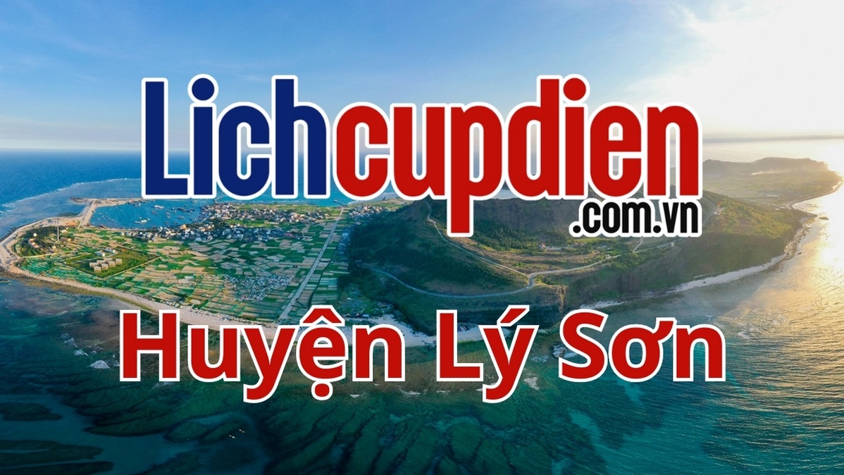 Lịch cúp điện huyện Lý Sơn