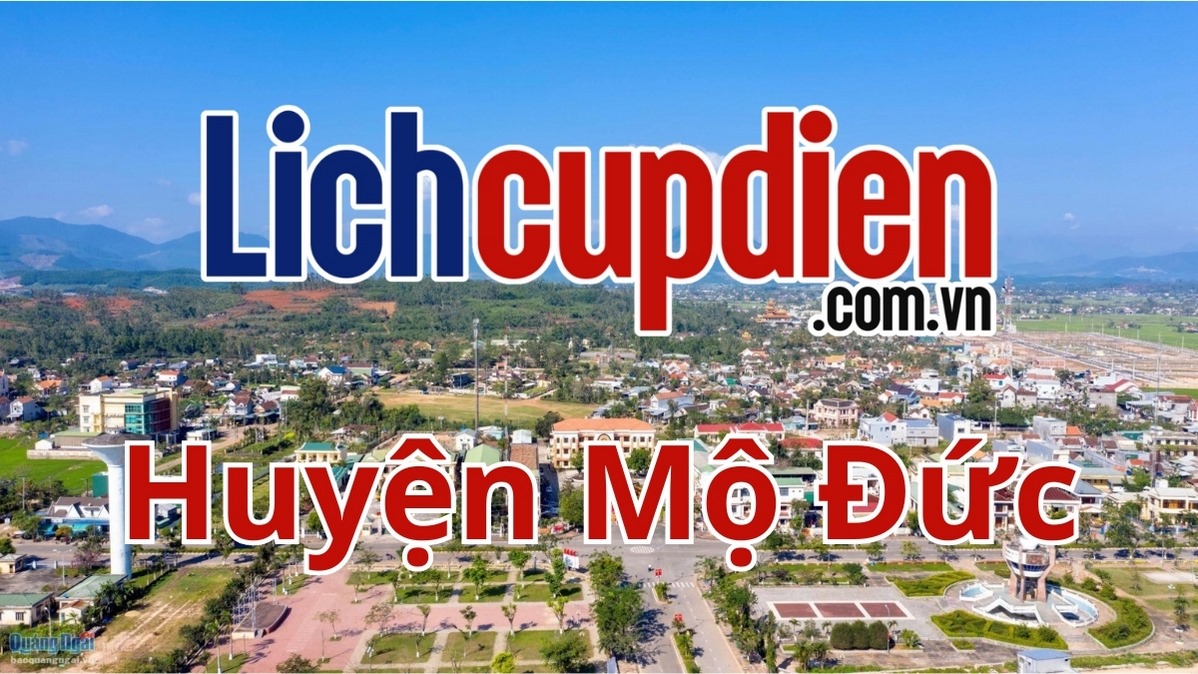 Lịch cúp điện huyện Mộ Đức