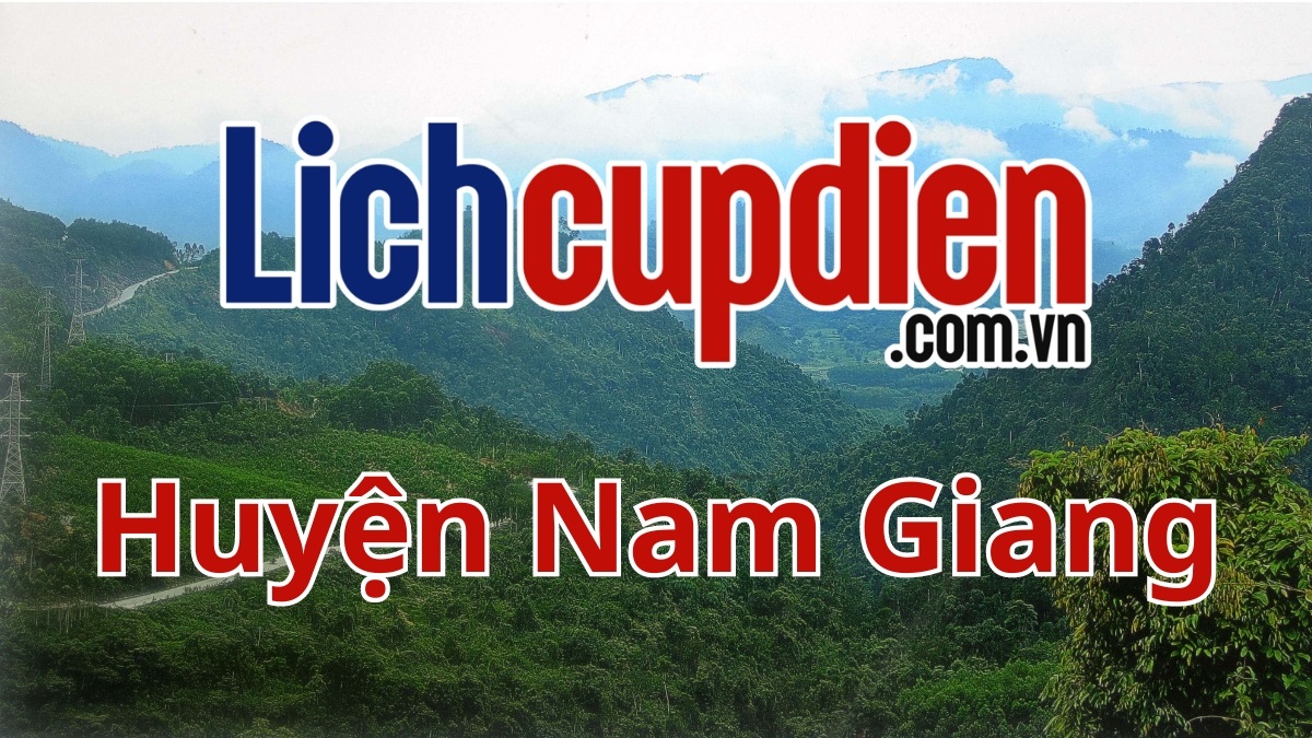 lịch cúp điện huyện nam giang