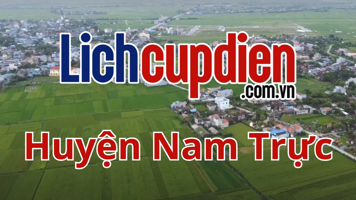 lịch cúp điện huyện nam trực