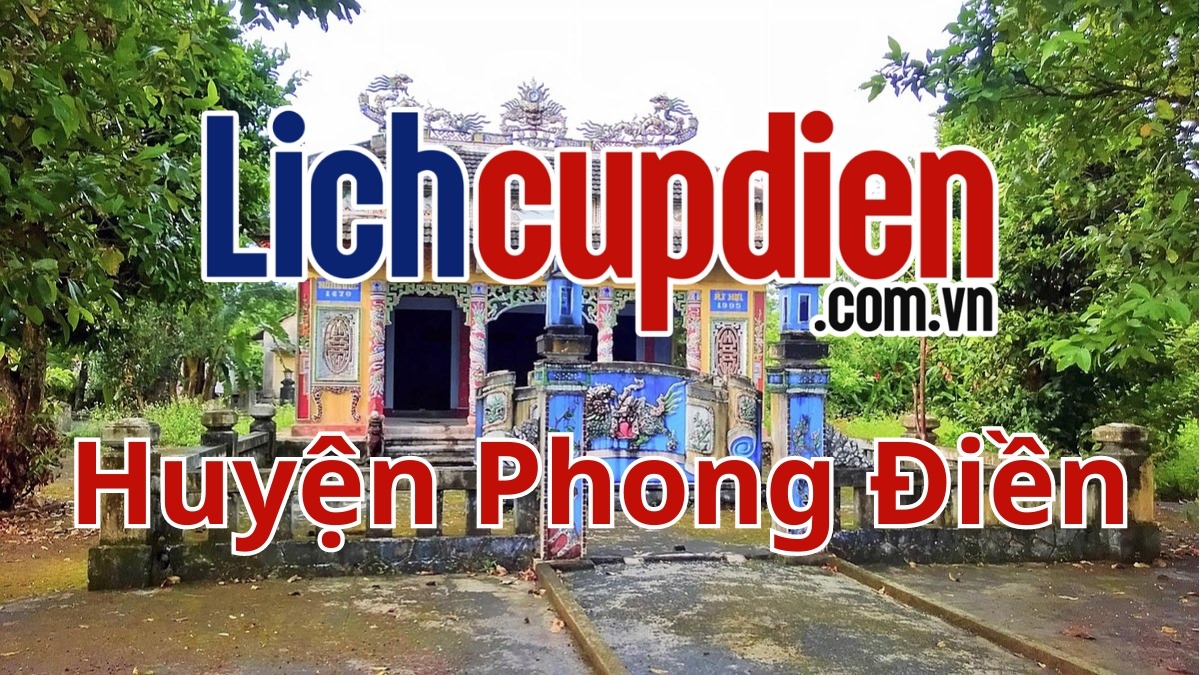 Lịch cúp điện huyện Phong Điền