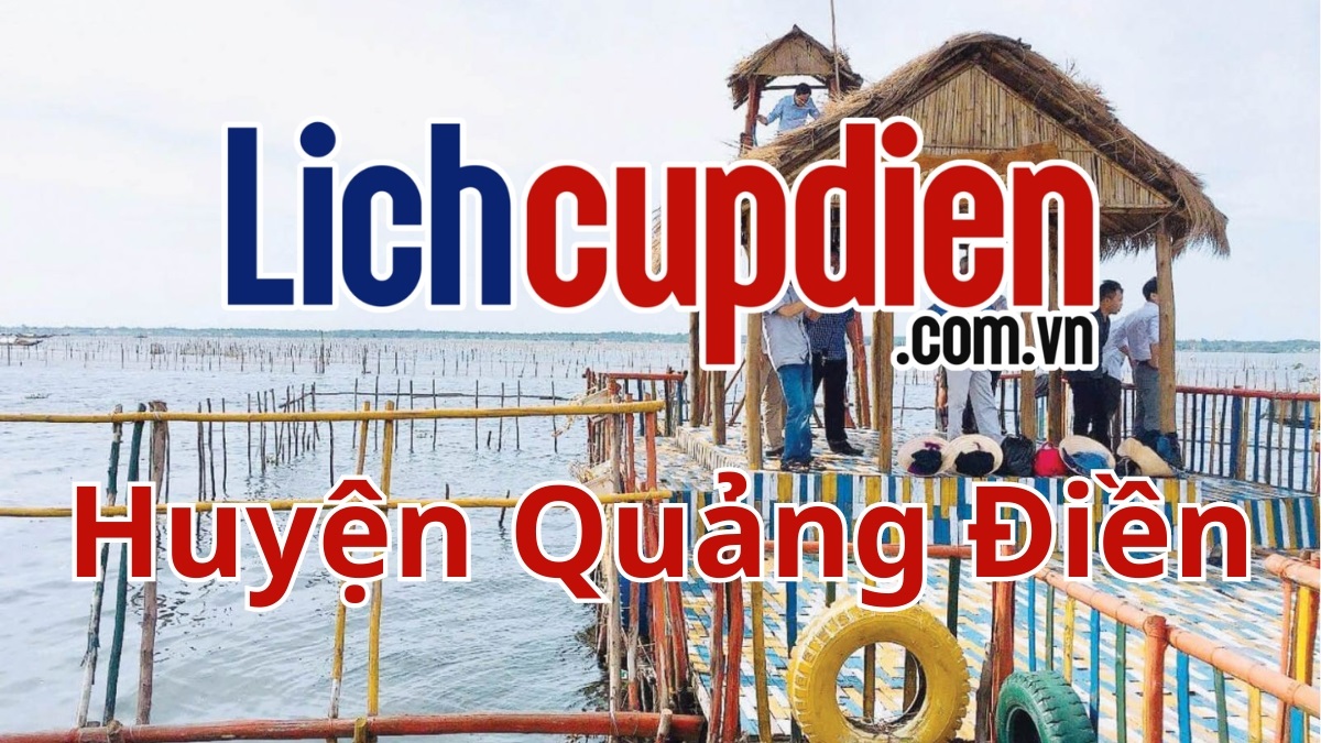 Lịch cúp điện huyện Quảng Điền