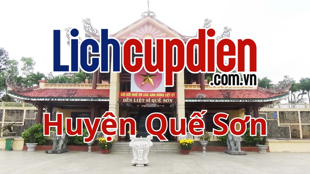 lịch cúp điện huyện quế sơn