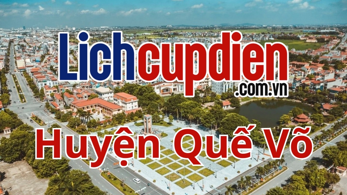 Lịch cúp điện huyện Quế Võ