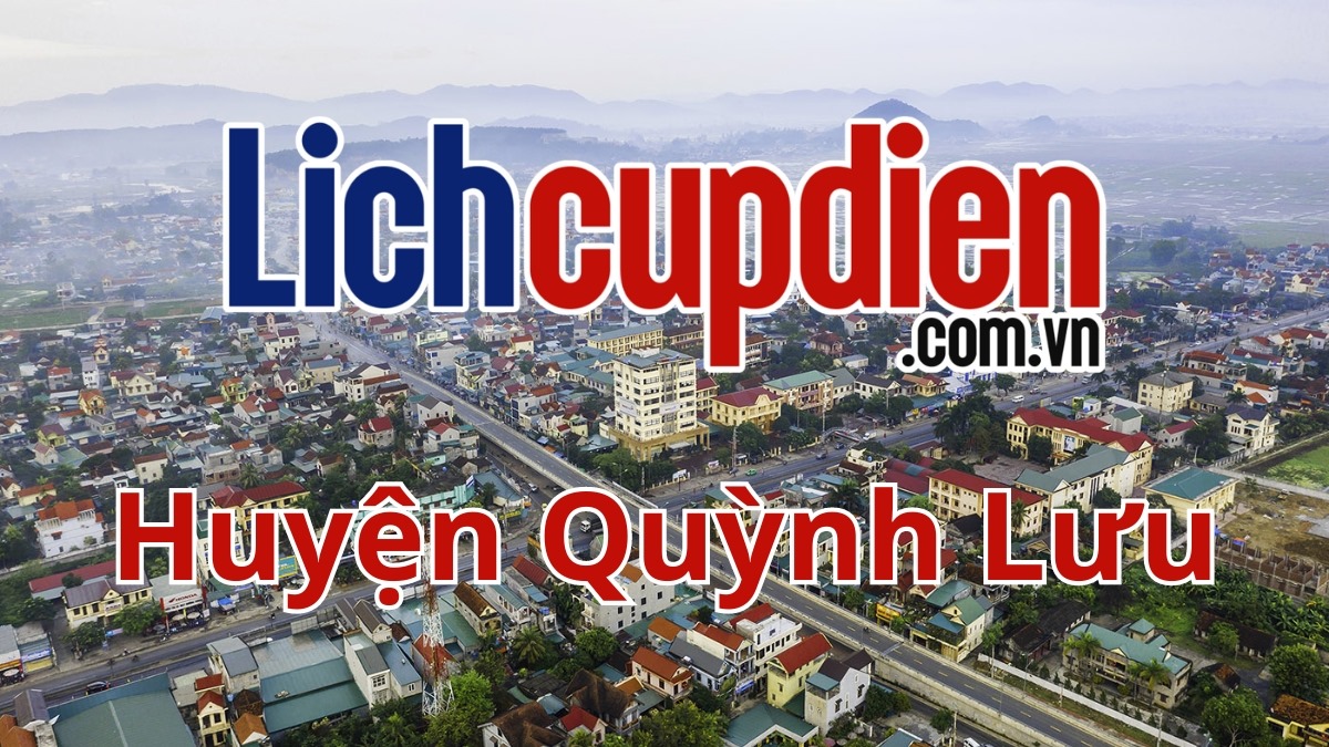 Lịch cúp điện Huyện Quỳnh Lưu