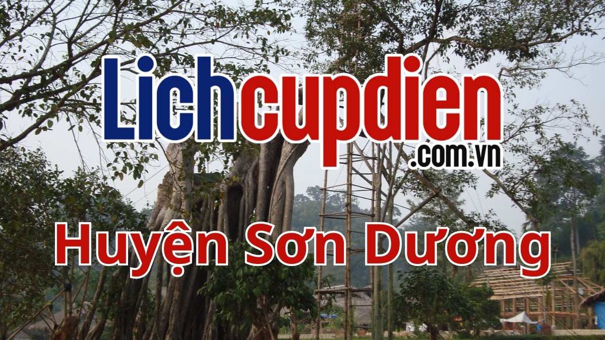 Lịch cúp điện Huyện Sơn Dương