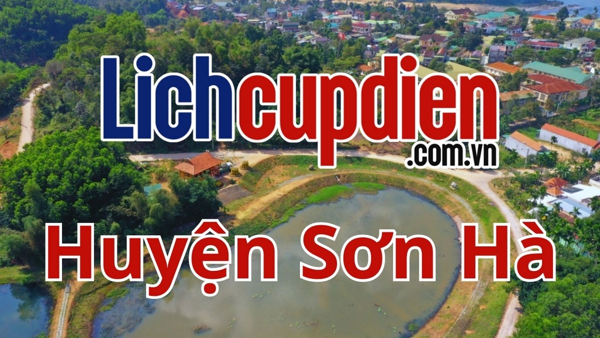 Lịch cúp điện Huyện Sơn Hà