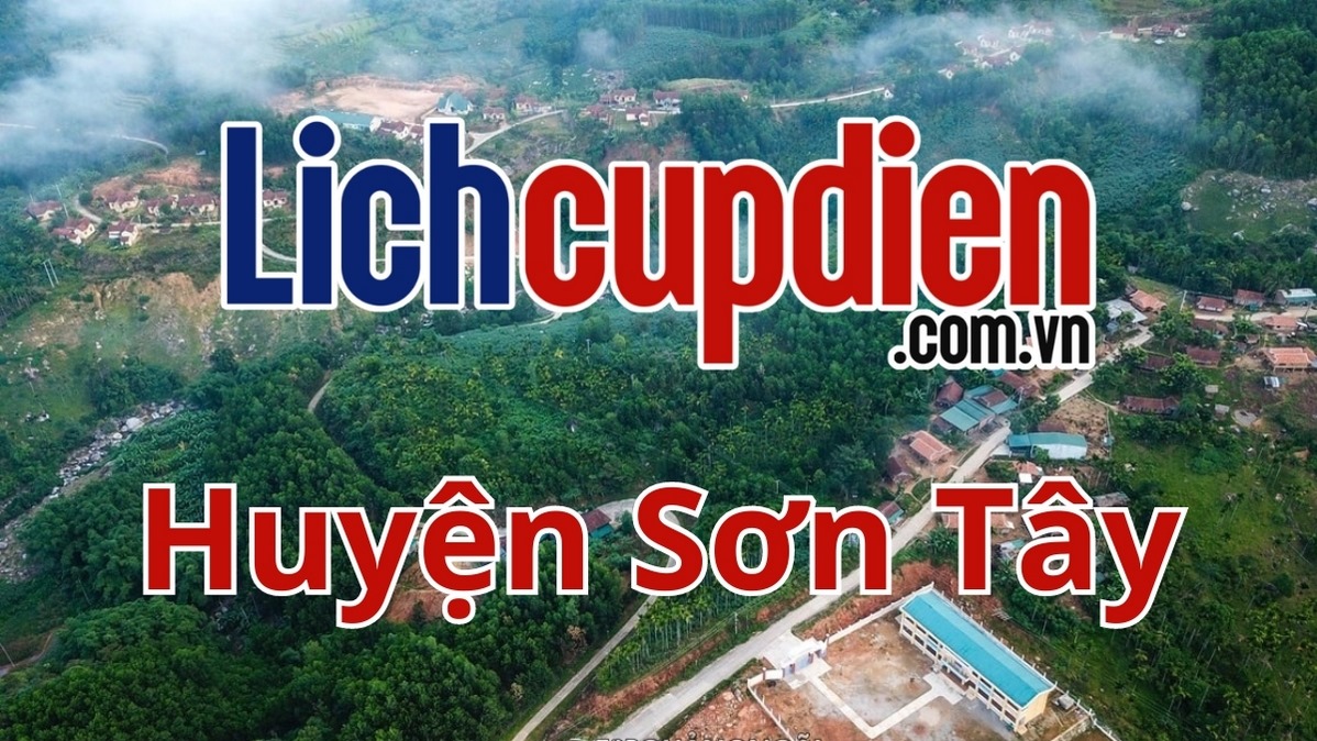 Lịch cúp điện huyện Sơn Tây