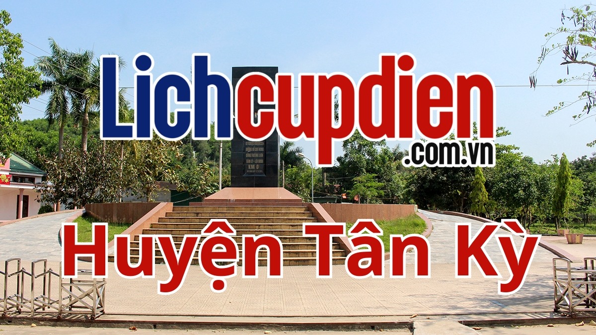 Lịch cúp điện Huyện Tân Kỳ