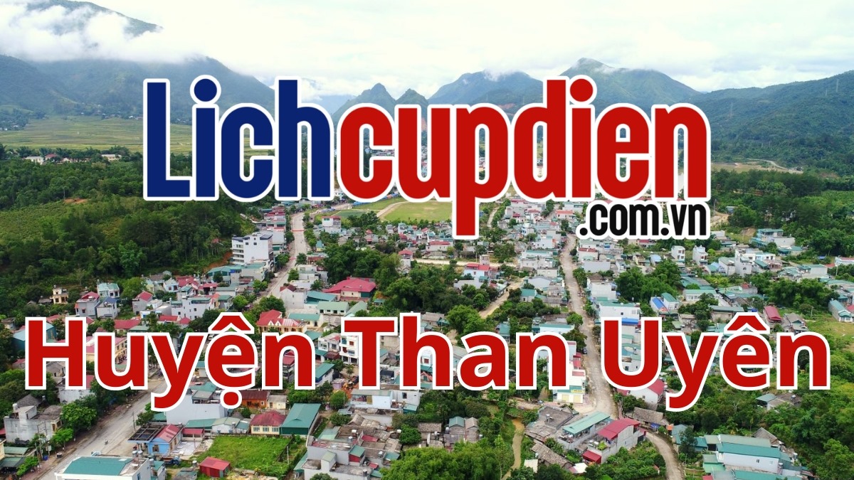 Lịch cúp điện huyện Than Uyên