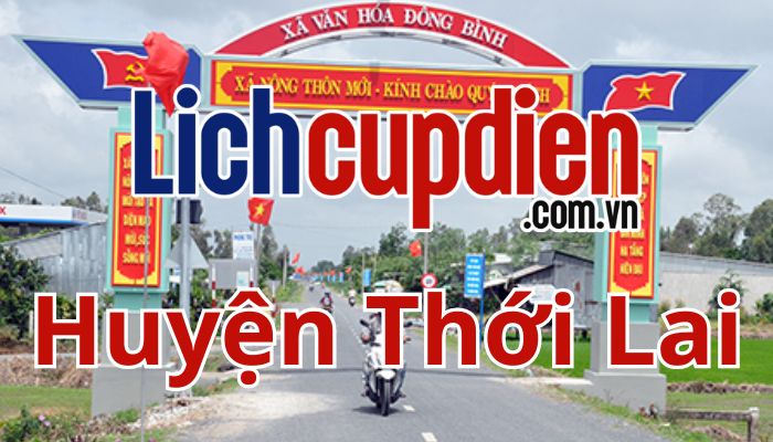 lịch cúp điện Huyện Thới Lai