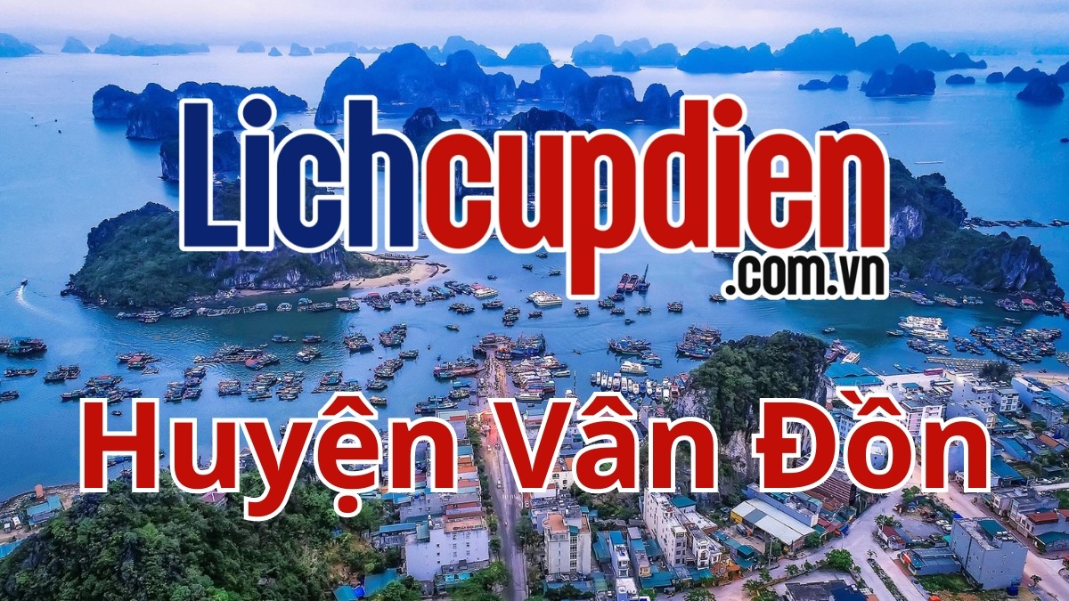 Lịch cúp điện huyện Vân Đồn