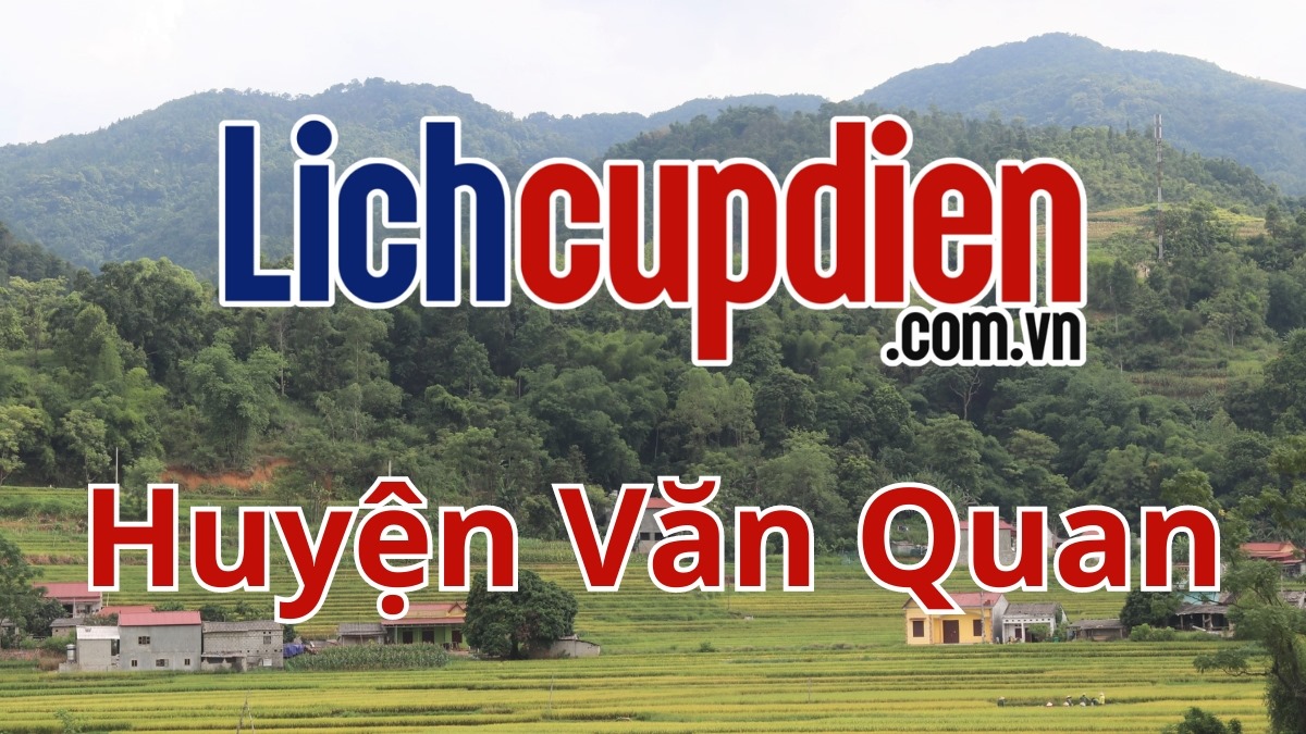 Lịch cúp điện huyện Văn Quan