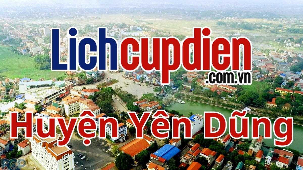 lịch cúp điện huyện Yên Dũng