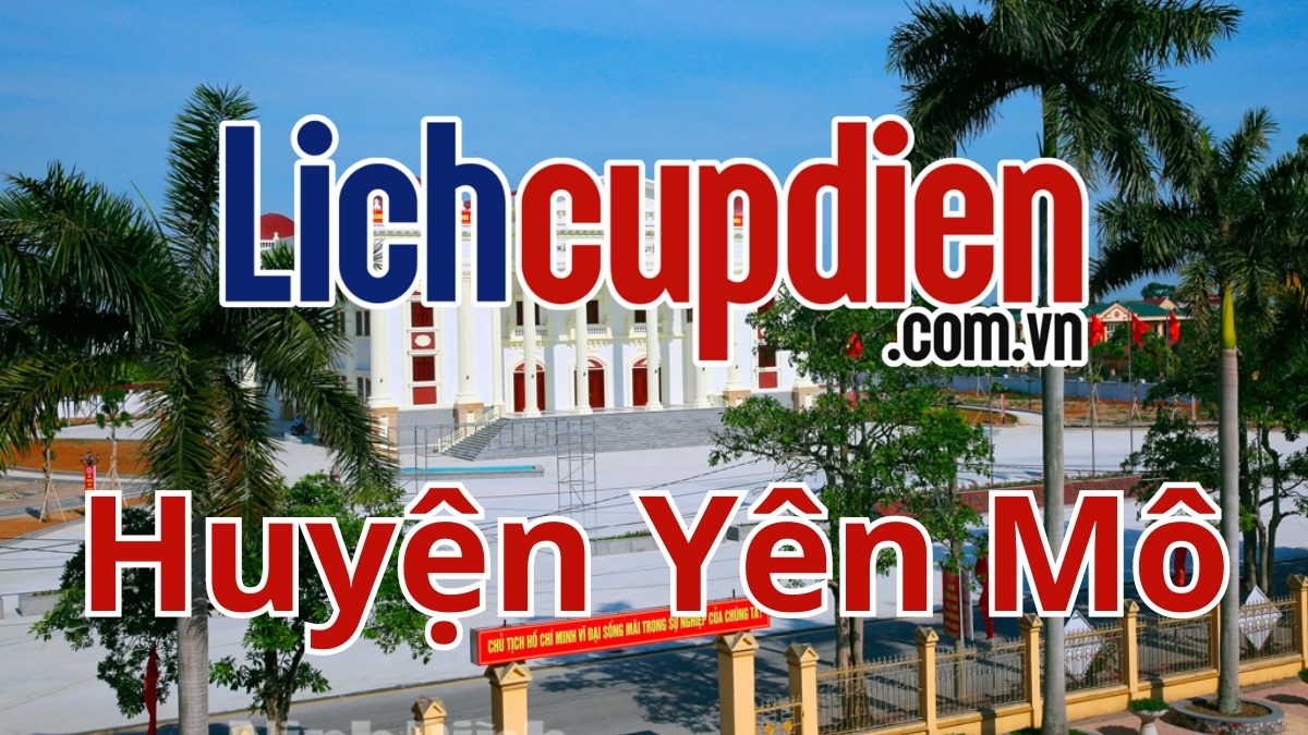 Lịch cúp điện huyện Yên Mô