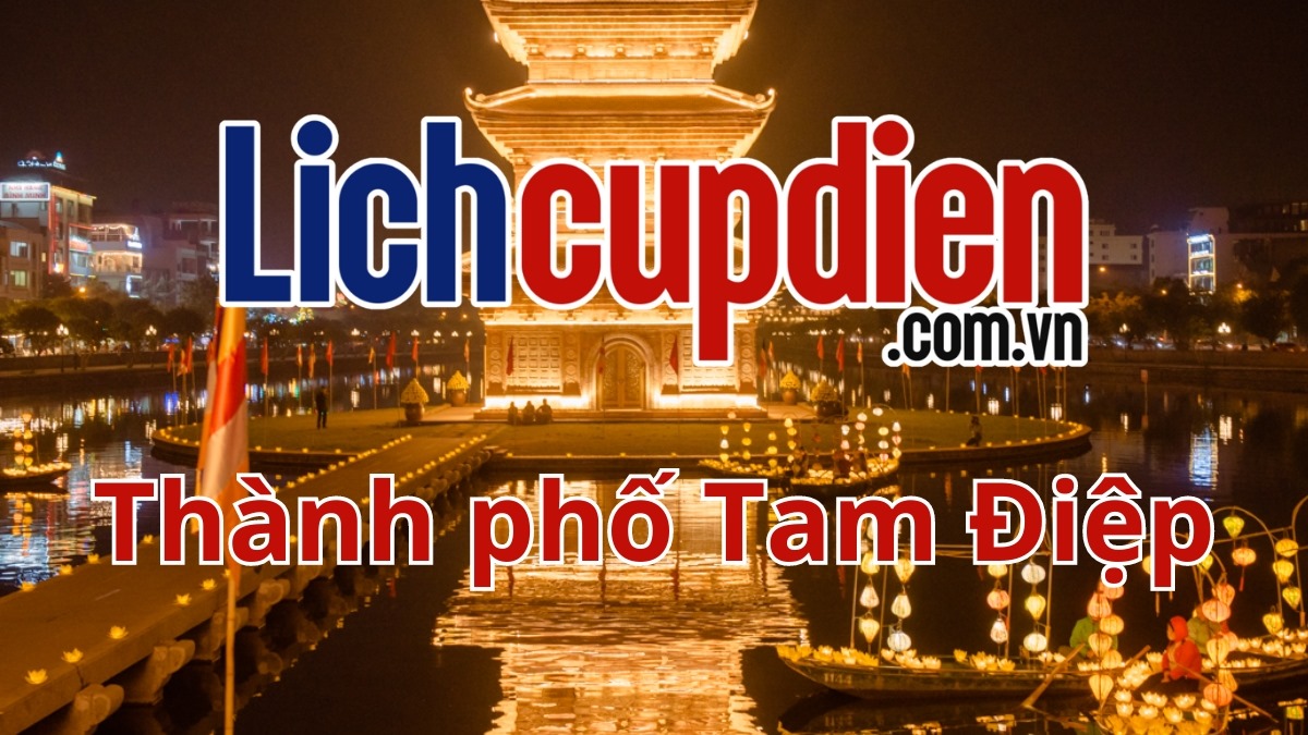 Lịch cúp điện Thành phố Tam Điệp