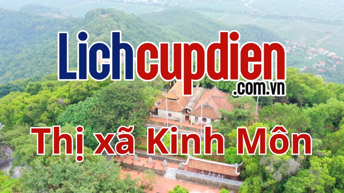 Lịch cúp điện thị xã Kinh Môn